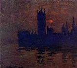 Sunset Canvas Paintings - Houses of Parliament Sunset 2
